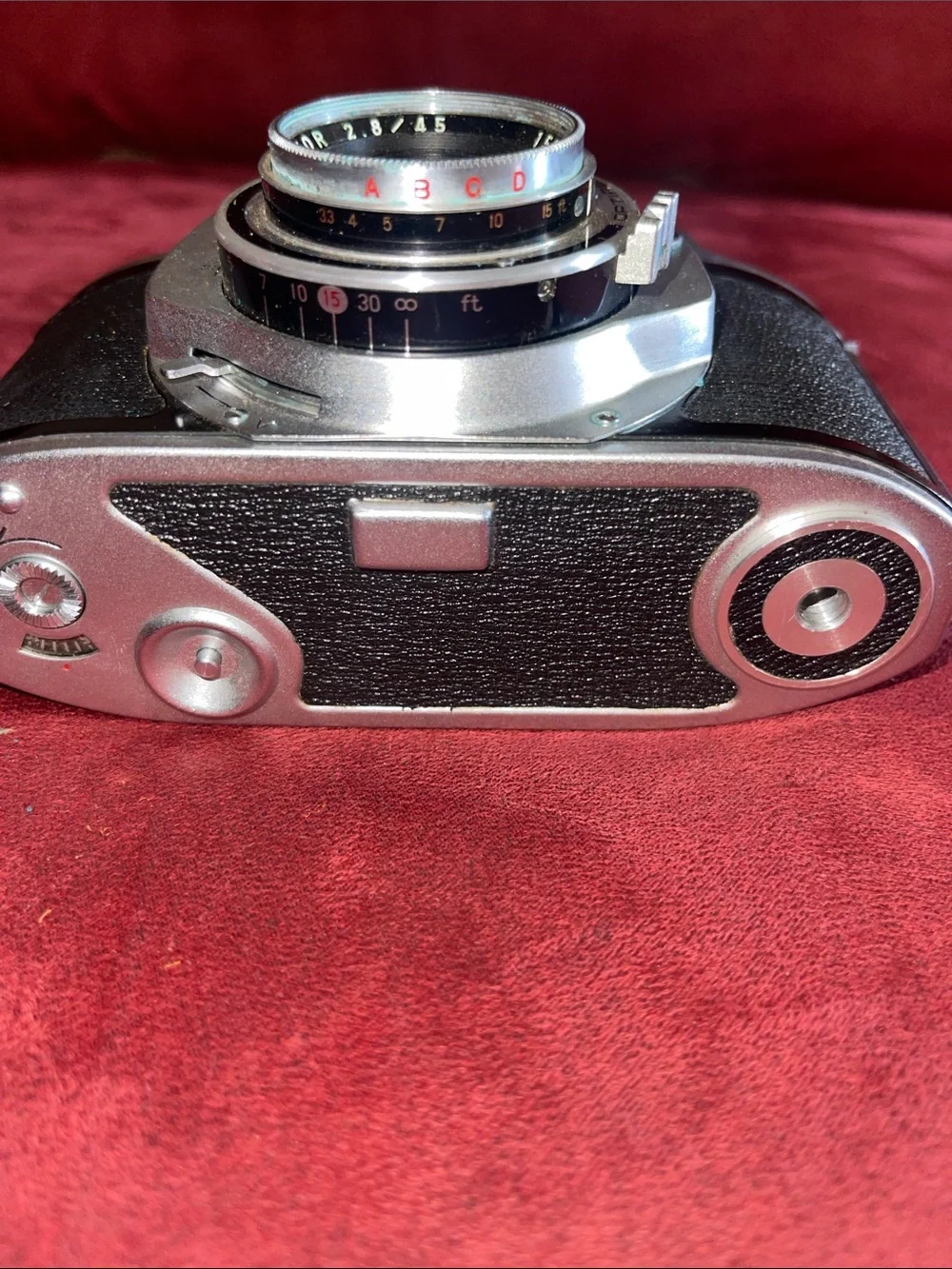 Hiyoko 35mm Film Camera in Brown and Silver with Leather Half-Case